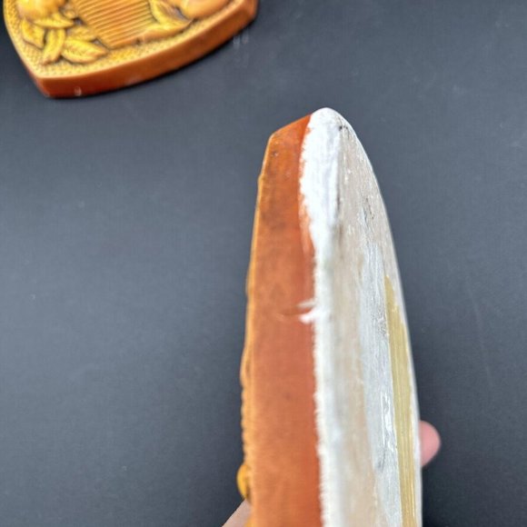 Chalkware Fruit and Vase Wall Hangers 1967 Miller Studios, Pair (2) - Picture 6 of 9